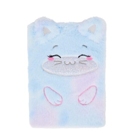 Cuaderno de peluche Gato Azul