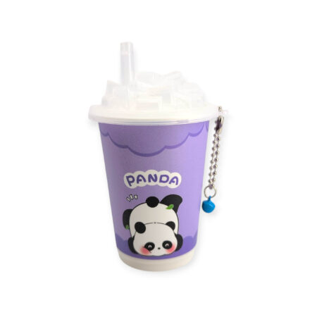 Toallitas Húmedas Lata Refresco Pajita Panda Violeta