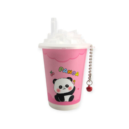 Toallitas Húmedas Lata Refresco Pajita Panda Rosa