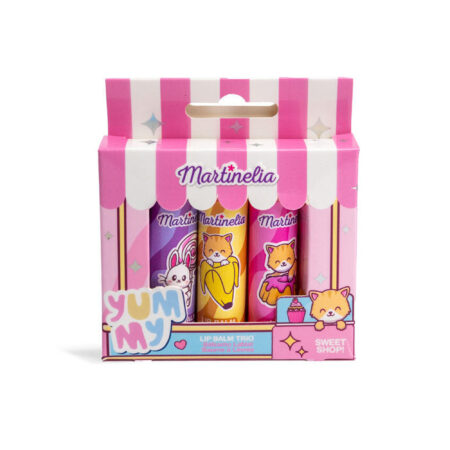 Trio de Bálsamos Labiales Yummy Lip - Martinelia