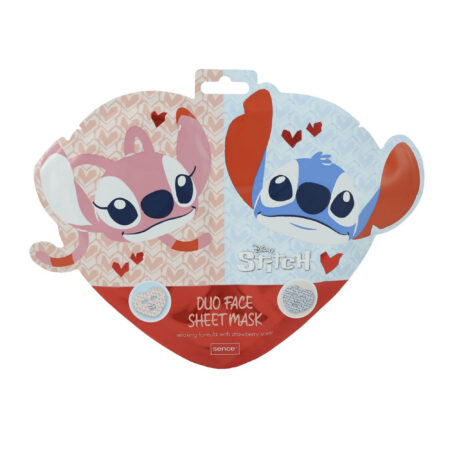 Dúo de Mascarillas Stitch y Angel Love - Disney