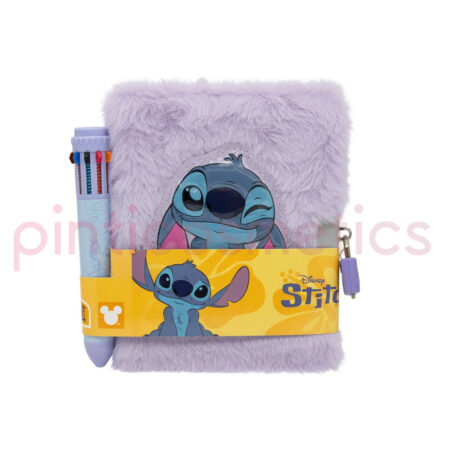 Cuaderno Diario Peluche Violeta Stitch - Disney