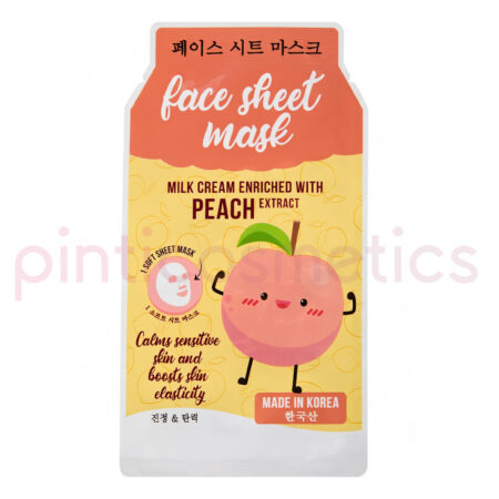 Mascarilla Facial Hidratante Coreana Melocotón