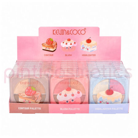 Contorno Colorete e iluminador Postres Kawaii - Kevin&Coco