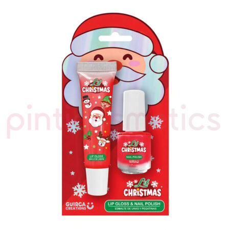 Dúo Brillo de Labios + Esmalte de Uñas Navidad 🎄